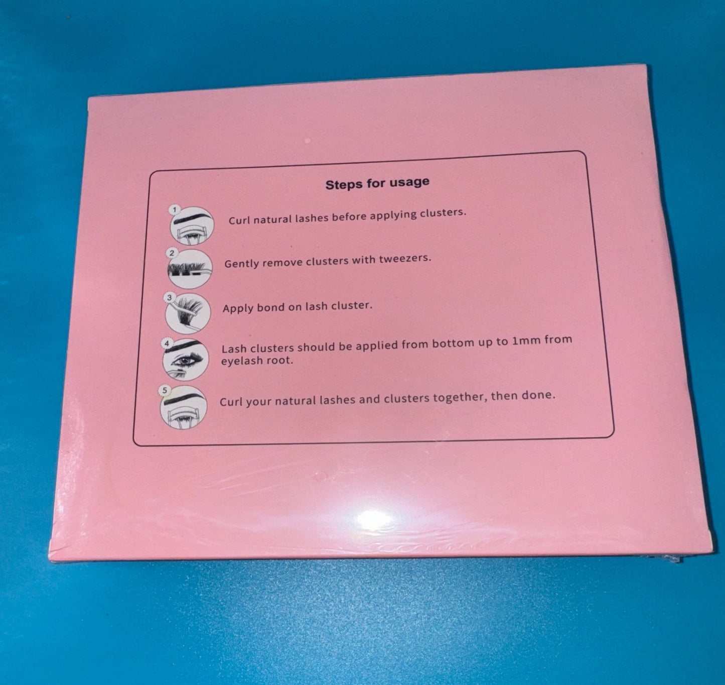 Cluster eyelash kit directions